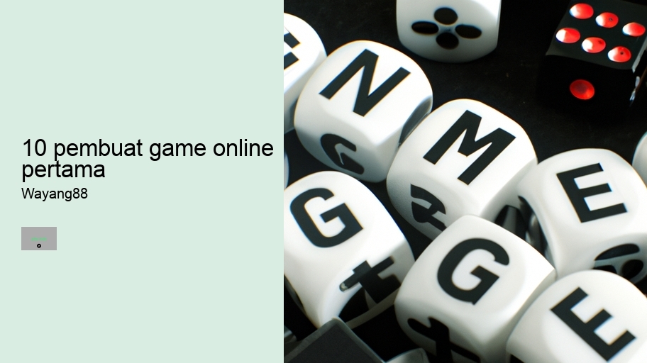 10 pembuat game online pertama